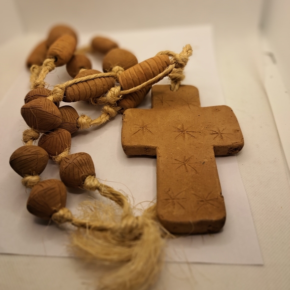 Deror Clay blessing Beads with Clay Cross. - Picture 9 of 9